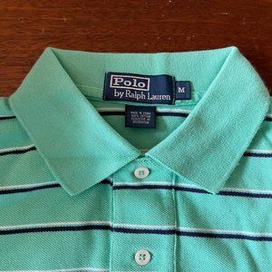 POLO BY RALPH LAUREN MEDIUM GREEN BLUE WHITE
